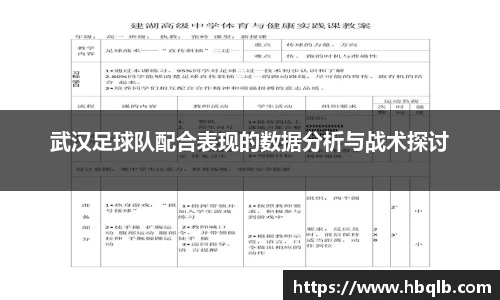 武汉足球队配合表现的数据分析与战术探讨